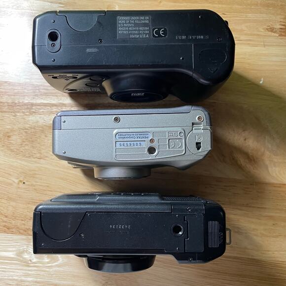 Lot of 3 Film Cameras Untested / For Parts or Repair Canon AF35M Vivitar Pentax - Picture 4 of 5